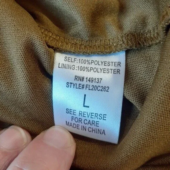 Favlux Fashion Dress Womens Large Green Spaghetti Strap Mini Lined Party - Picture 9 of 12